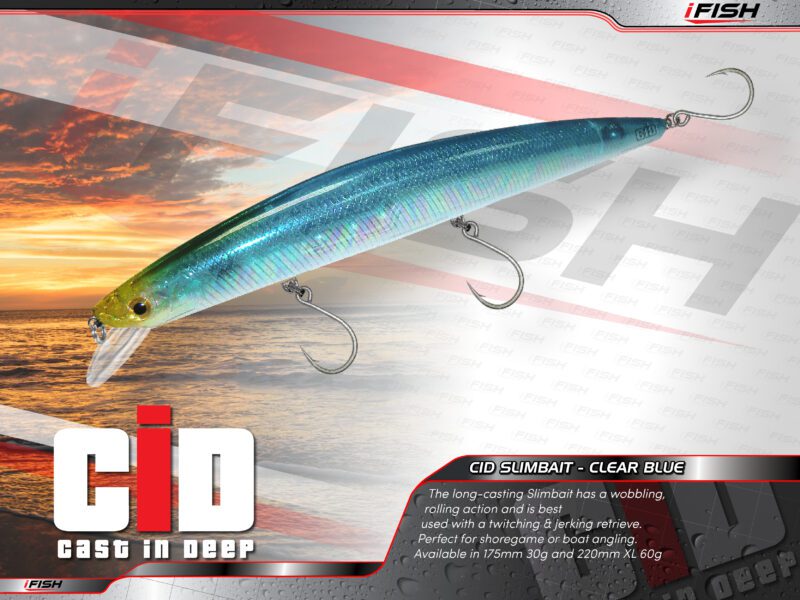 CID Casting Slimbait - Clear Blue