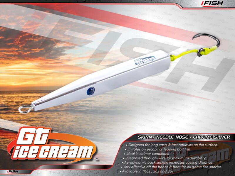 GT Icecream Skinny Needle Nose – Silver Chrome