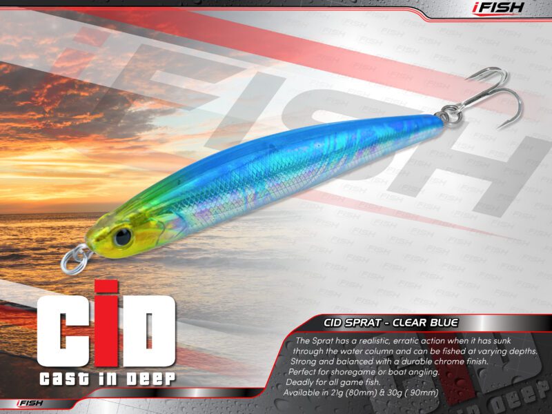 CID Casting Sprat – Clear Blue