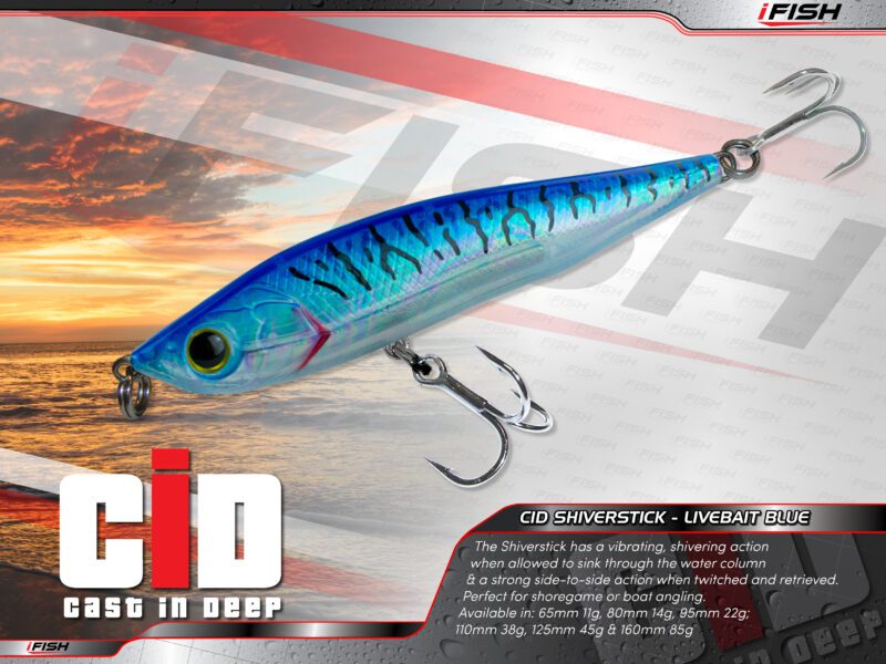 CID Casting Shiverstick – Blue Livebait