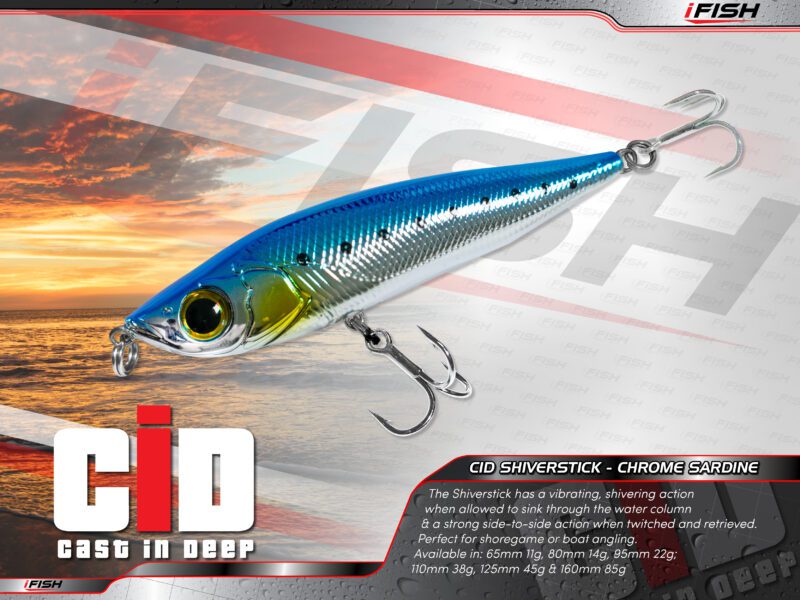 CID Casting Shiverstick - Chrome Sardine